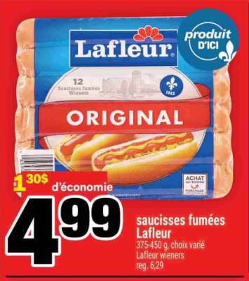 SAUCISSES FUMÉES LAFLEUR