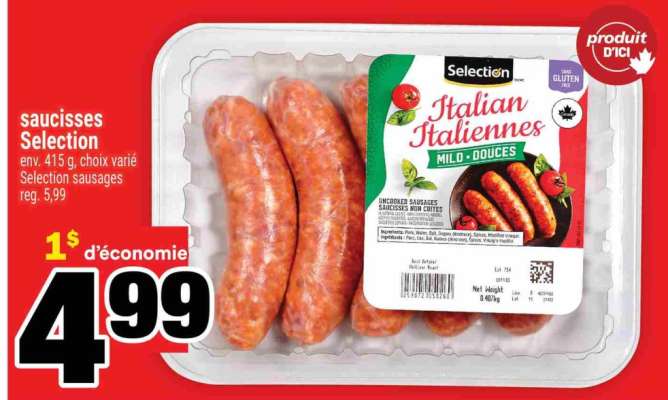 SAUCISSES SELECTION