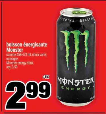 Boisson Énergisante Monster