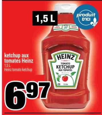 Ketchup aux tomates Heinz