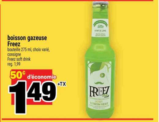 boisson gazeuse Freez