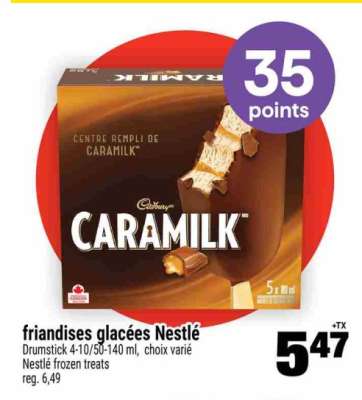 friandises glacées Nestlé