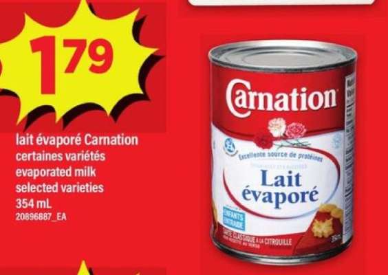 Carnation Lait évaporé