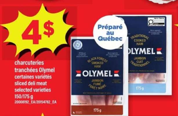Olymel charcuteries tranchées