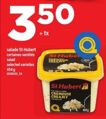 SALADE ST-HUBERT