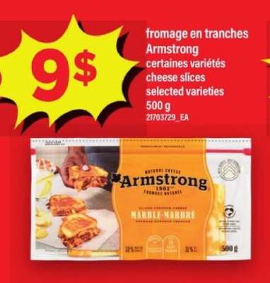 fromage en tranches Armstrong
