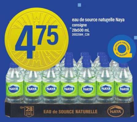 eau de source naturelle Naya