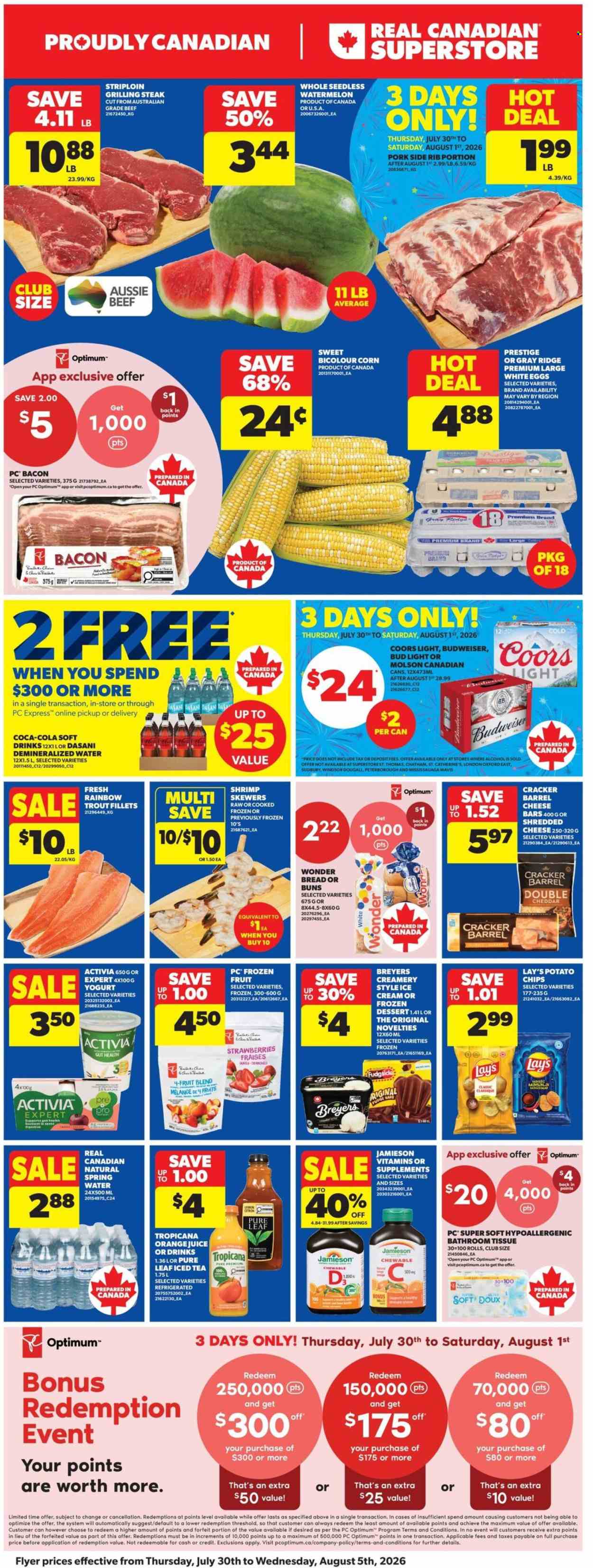 Circulaire Real Canadian Superstore - 30 Juillet 2026 - 05 Août 2026. Page 1