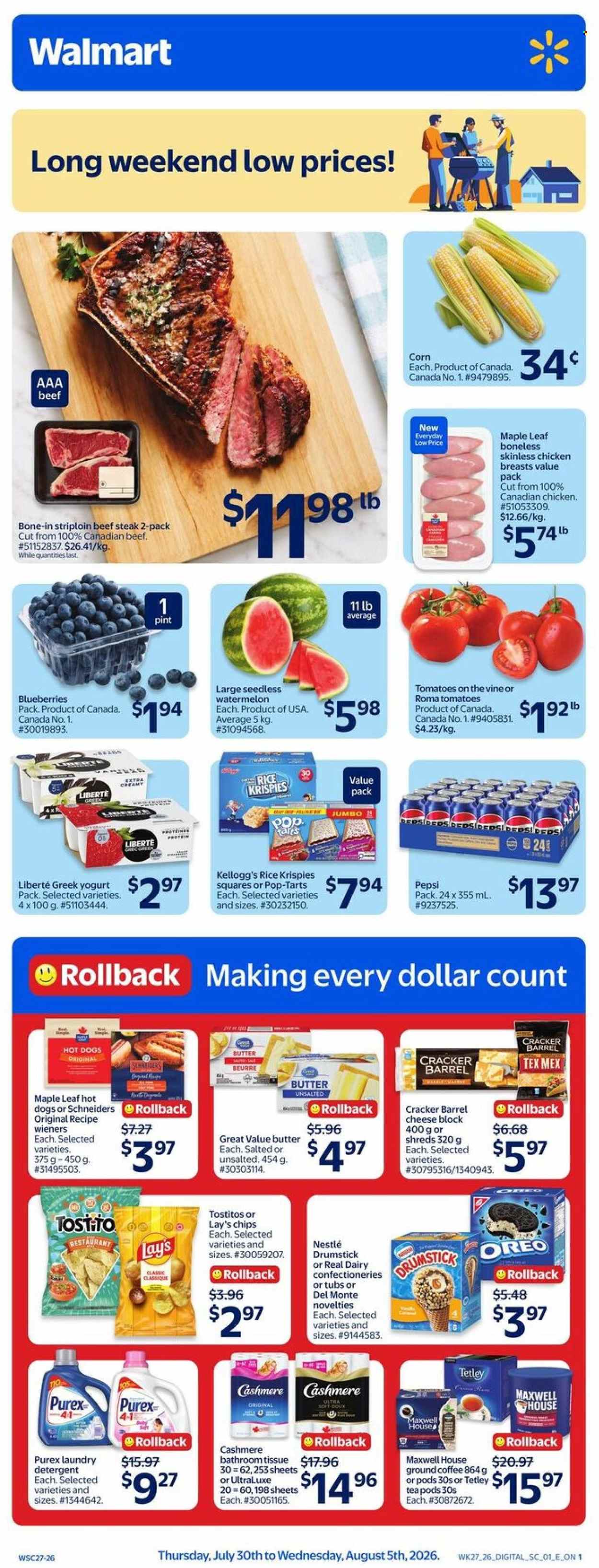 Circulaire Walmart - 30 Juillet 2026 - 16 Septembre 2026. Page 2