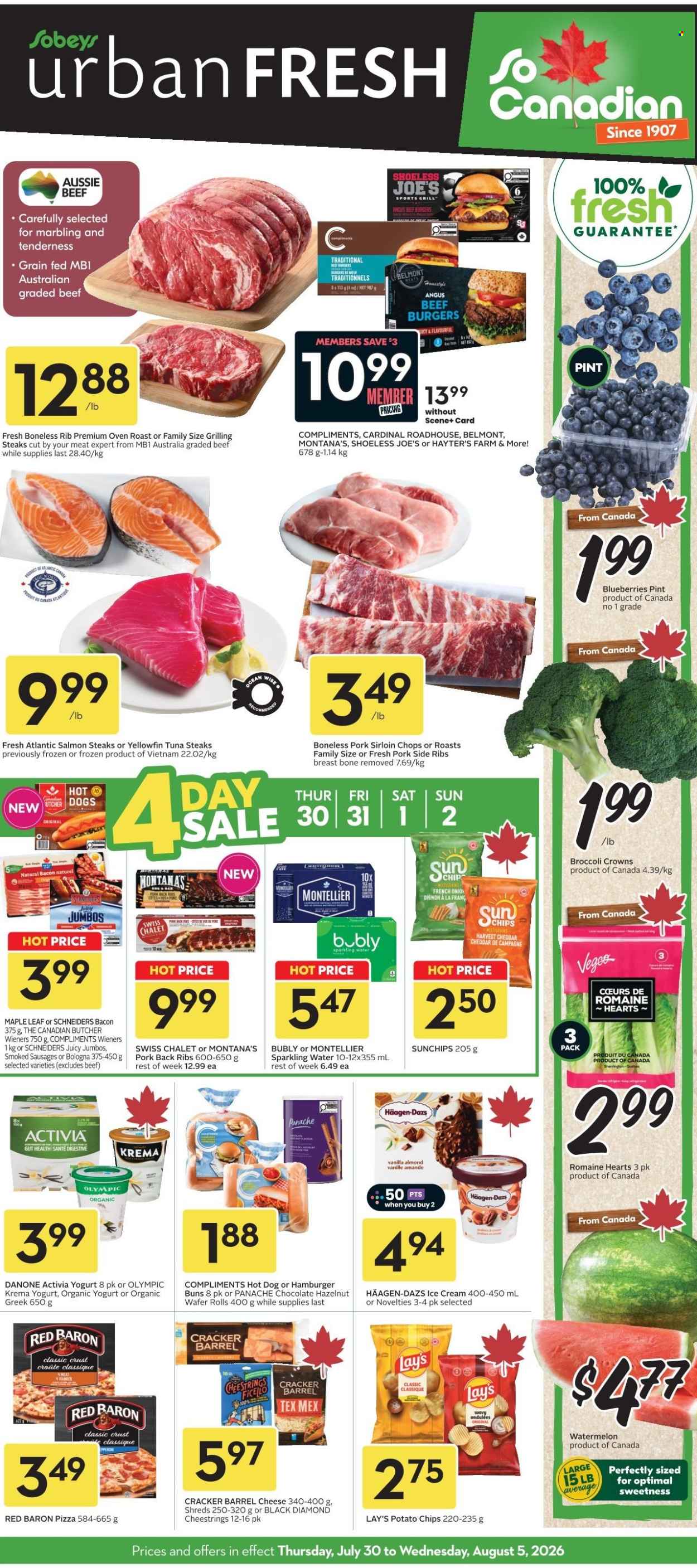 Circulaire Sobeys Urban Fresh - 30 Juillet 2026 - 05 Août 2026. Page 1