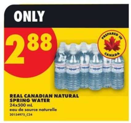 REAL CANADIAN NATURAL SPRING WATER