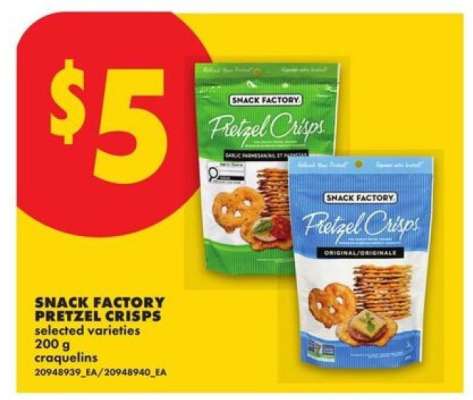 Snack Factory Pretzel Crisps