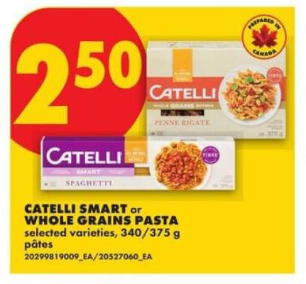 Catelli Smart or Whole Grains Pasta