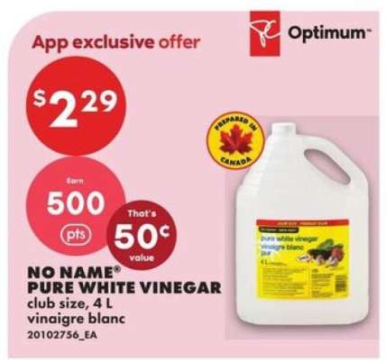 NO NAME® PURE WHITE VINEGAR