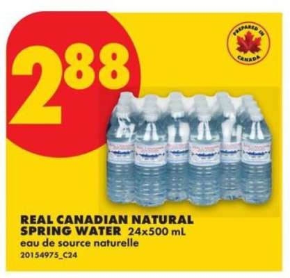 REAL CANADIAN NATURAL SPRING WATER
