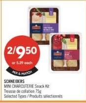 SCHNEIDERS MINI CHARCUTERIE Snack Kit
