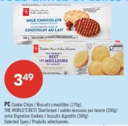 PC Cookie Chips / THE WORLD'S BEST Shortbread / Digestive Cookies