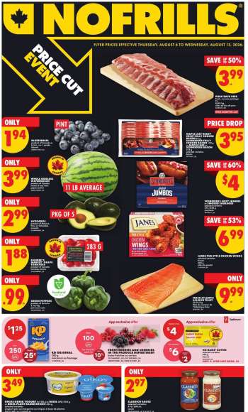 Circulaire No Frills - 06 Août 2026 - 12 Août 2026.