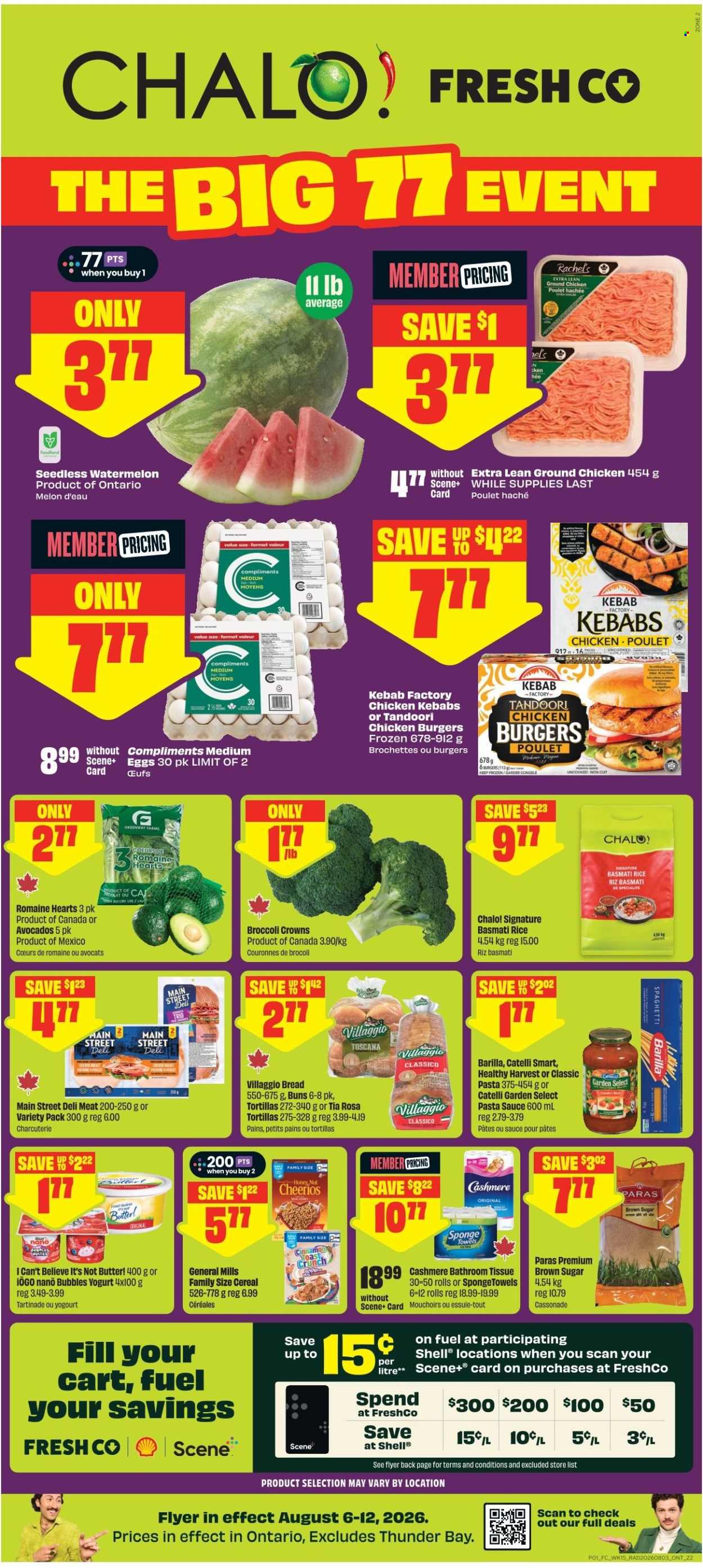 Circulaire Chalo! FreshCo. - 06 Août 2026 - 12 Août 2026. Page 1