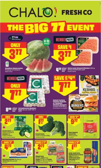 Circulaire Chalo! FreshCo. - 06 Août 2026 - 12 Août 2026.
