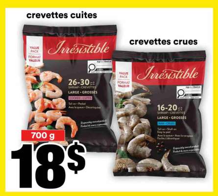 Crevettes cuites
