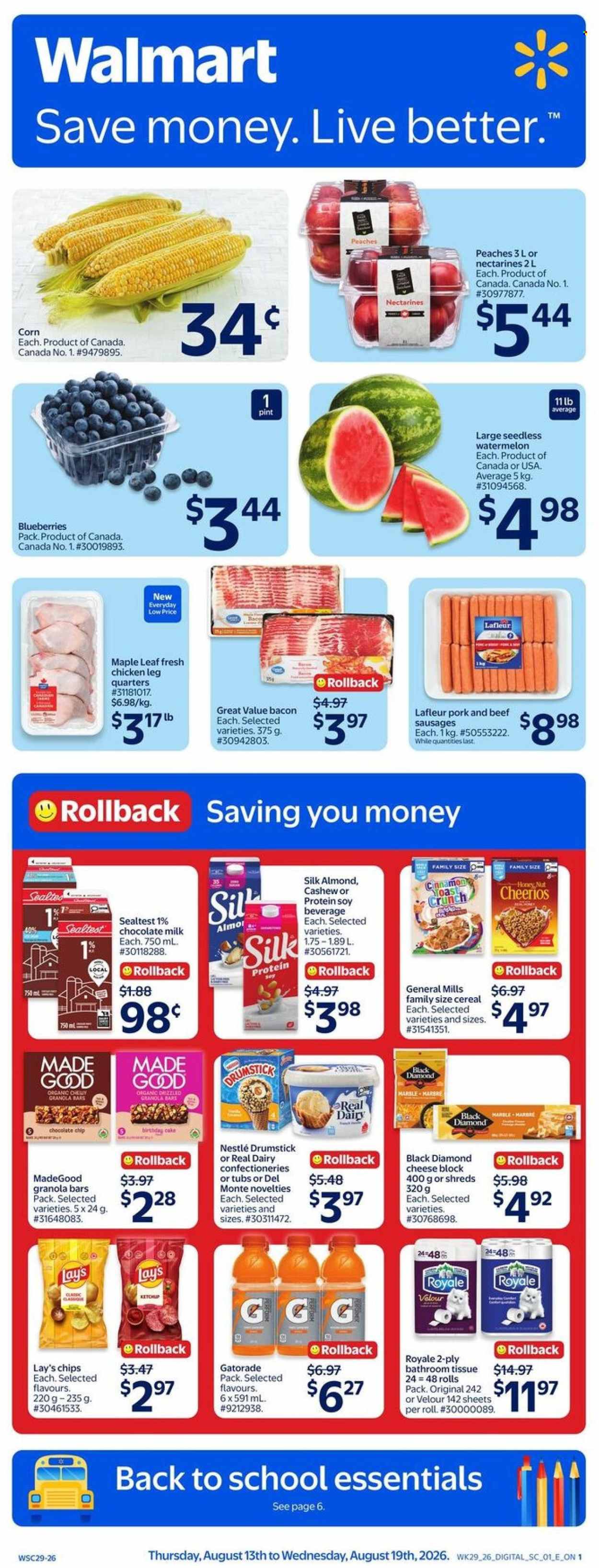 Circulaire Walmart - 13 Août 2026 - 19 Août 2026. Page 1