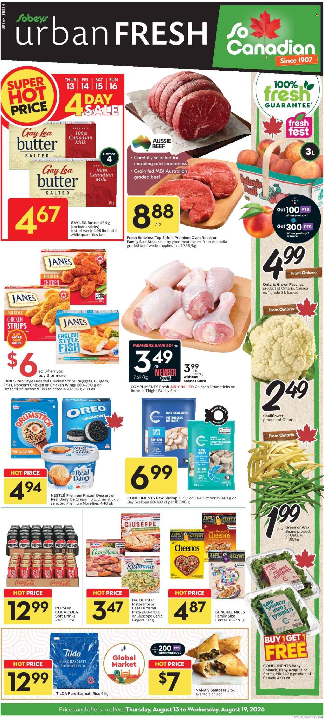 Circulaire Sobeys Urban Fresh - 13 Août 2026 - 19 Août 2026. Page 1