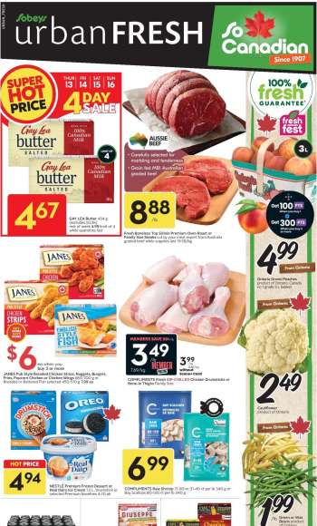 Circulaire Sobeys Urban Fresh - 13 Août 2026 - 19 Août 2026.