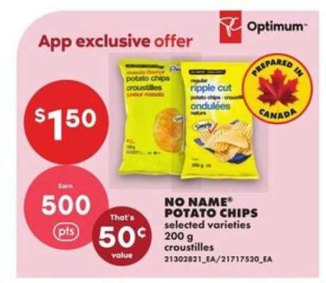 no name® potato chips