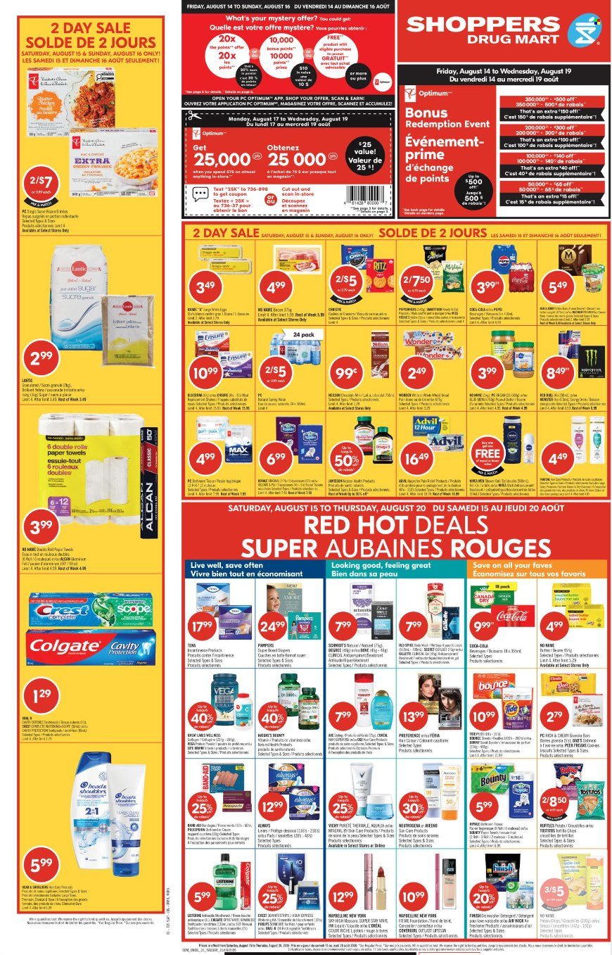 Circulaire Shoppers Drug Mart - 14 Août 2026 - 20 Août 2026. Page 1