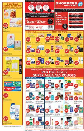 Circulaire Shoppers Drug Mart - 14 Août 2026 - 20 Août 2026.