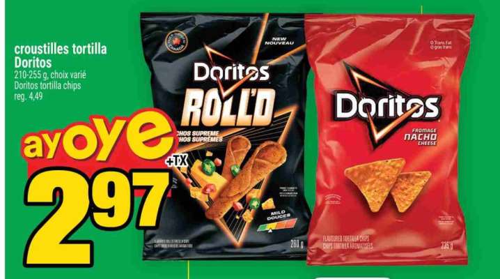 CROUSTILLES TORTILLA DORITOS