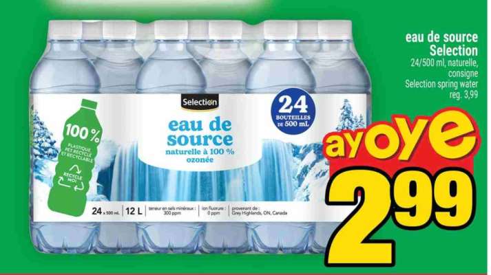 EAU DE SOURCE SELECTION