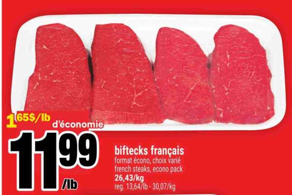 Biftecks Français