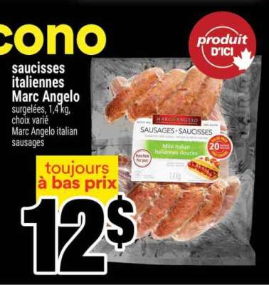 Saucisses italiennes Marc Angelo