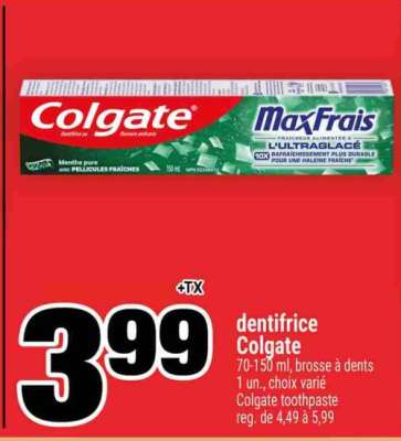 DENTIFRICE COLGATE