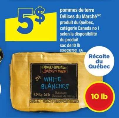 pommes de terre Délices du Marché