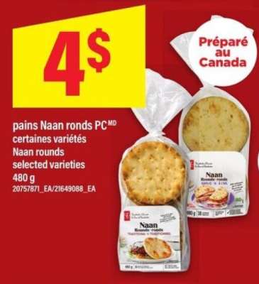 pains Naan ronds PC