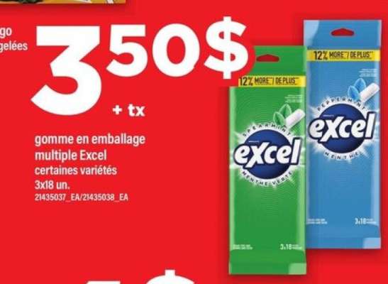 Excel gomme