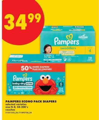 PAMPERS ECONO PACK DIAPERS