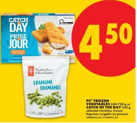 PC® FROZEN VEGETABLES or CATCH OF THE DAY