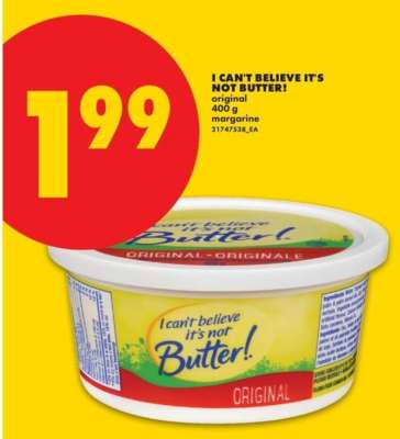 I Can't Believe It's Not Butter!
