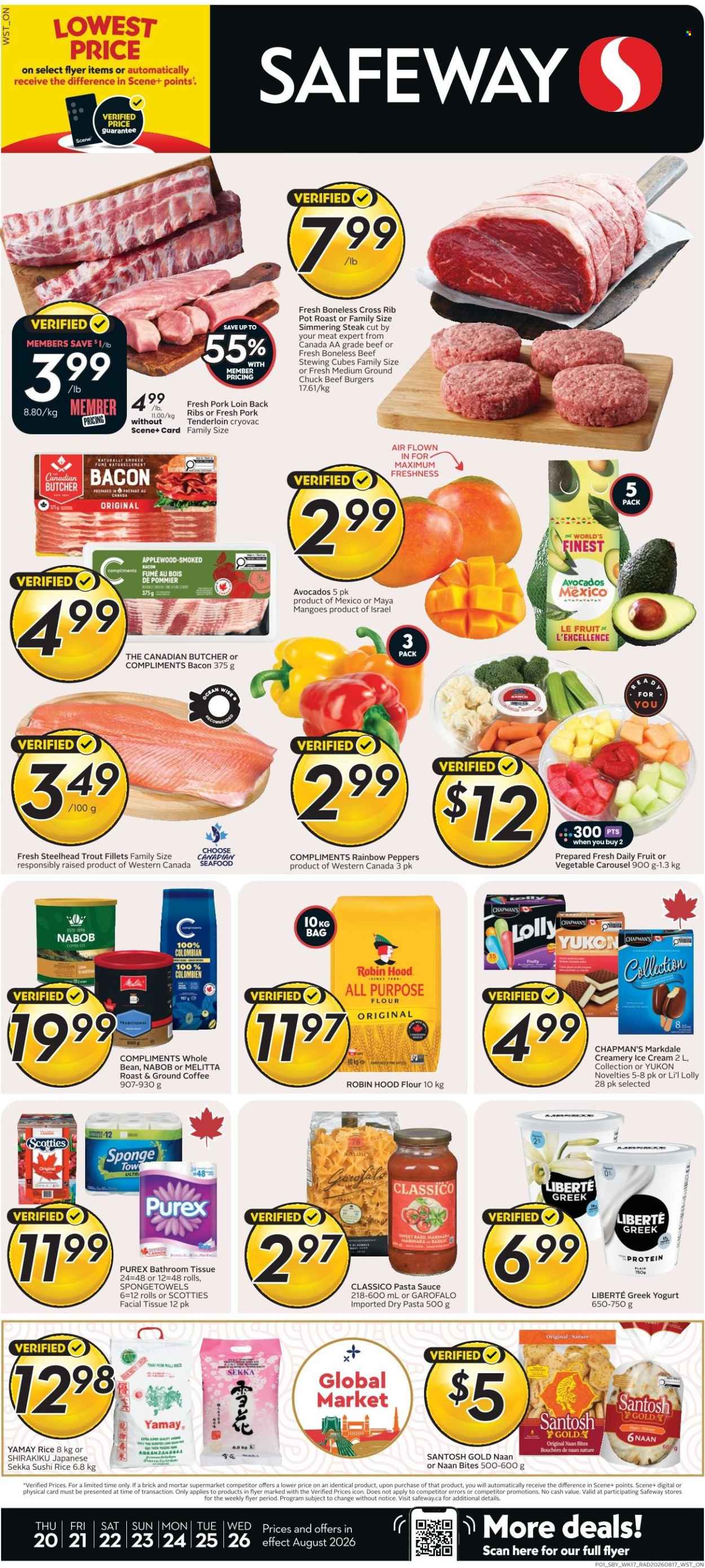 Circulaire Safeway - 20 Août 2026 - 26 Août 2026. Page 1