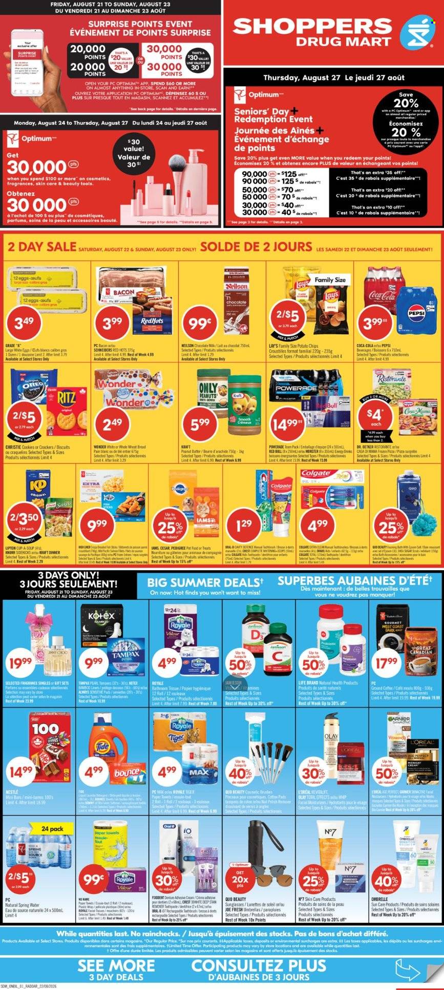 Circulaire Shoppers Drug Mart - 22 Août 2026 - 27 Août 2026. Page 1