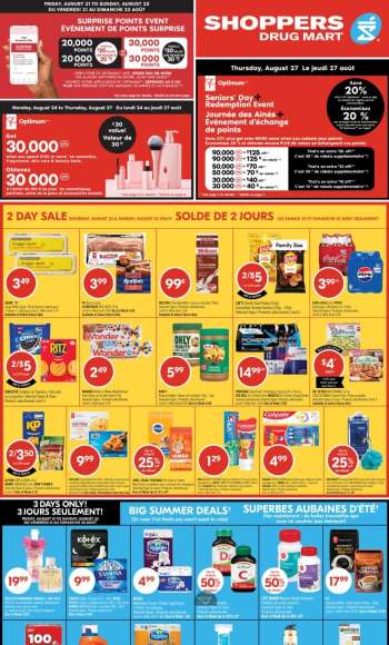Circulaire Shoppers Drug Mart - 22 Août 2026 - 27 Août 2026.