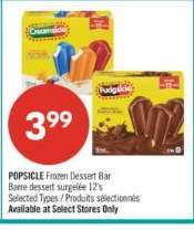 POPSICLE Frozen Dessert Bar