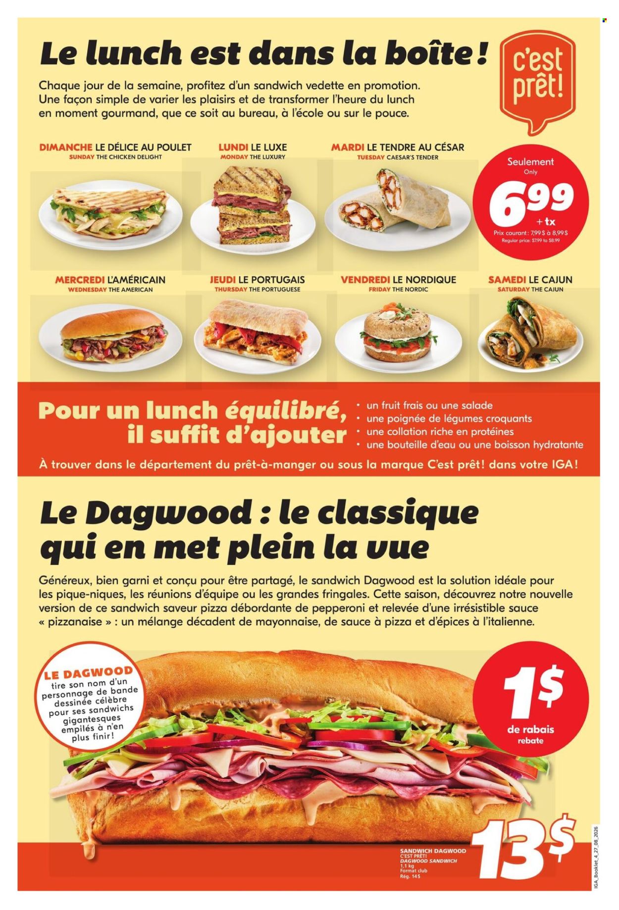 Circulaire IGA - 27 Août 2026 - 23 Septembre 2026. Page 4