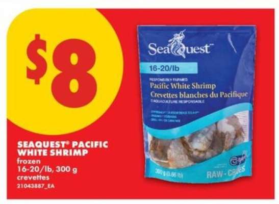 Seaquest Pacific White Shrimp
