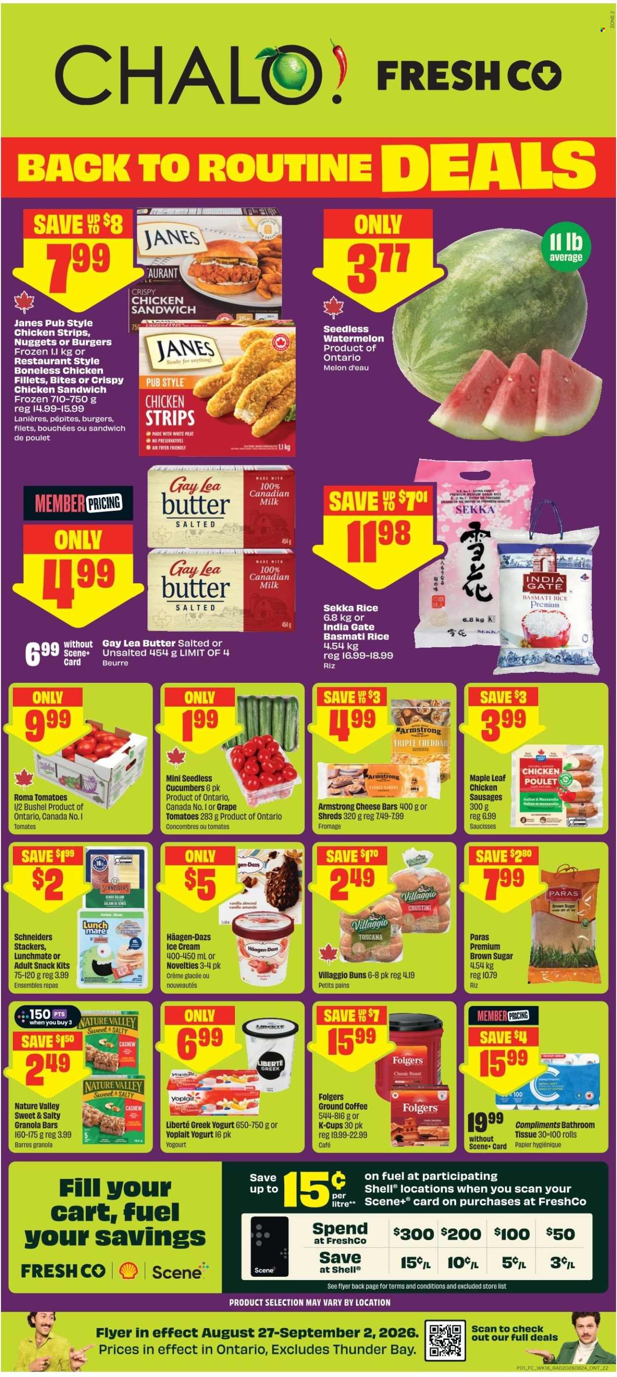 Circulaire Chalo! FreshCo. - 27 Août 2026 - 02 Septembre 2026. Page 1