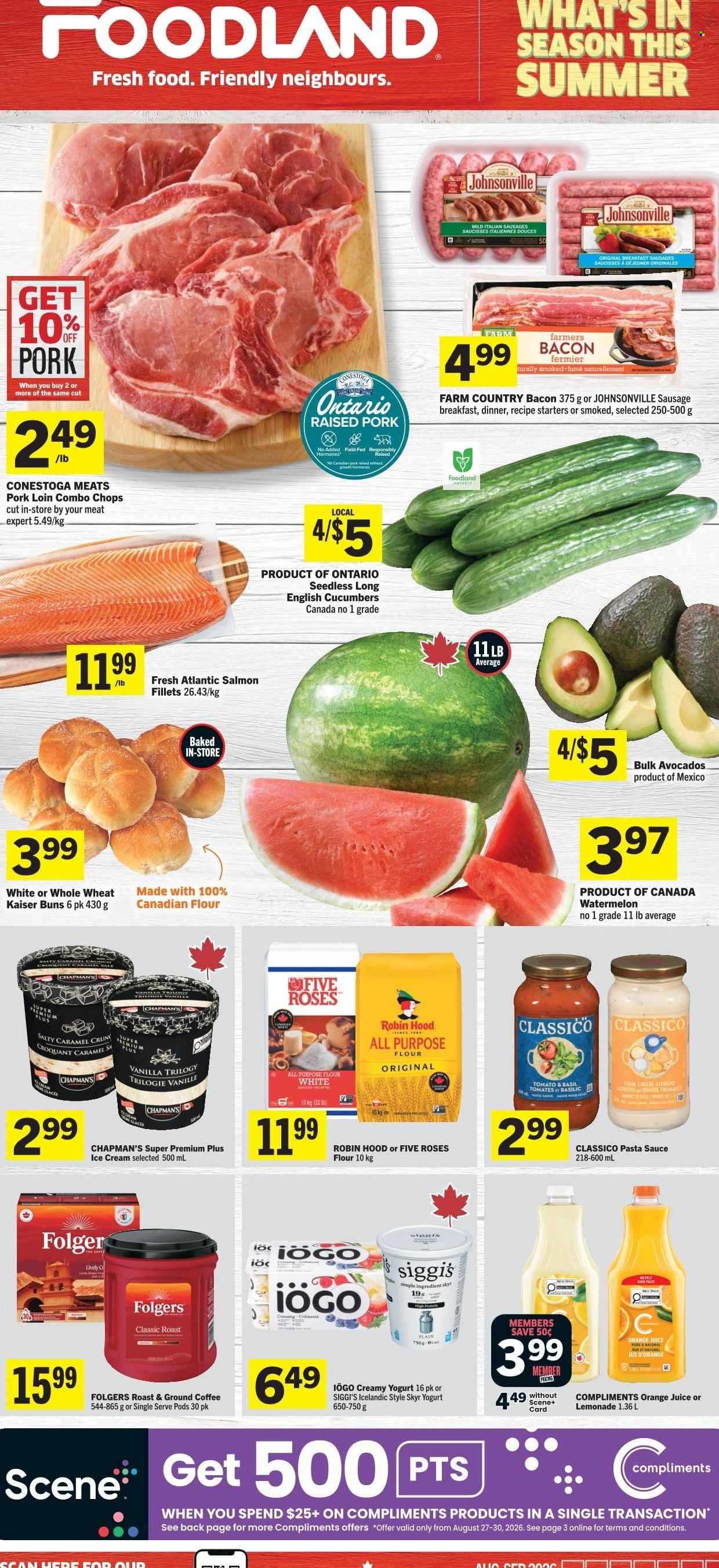 Circulaire Foodland - 27 Août 2026 - 02 Septembre 2026. Page 1